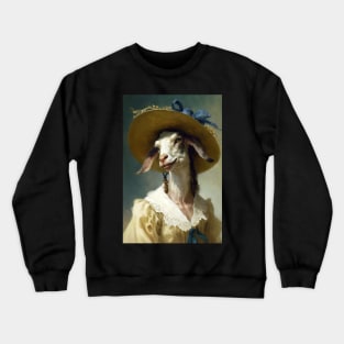 Nanny of the Fields - Classic Goat Portrait Crewneck Sweatshirt